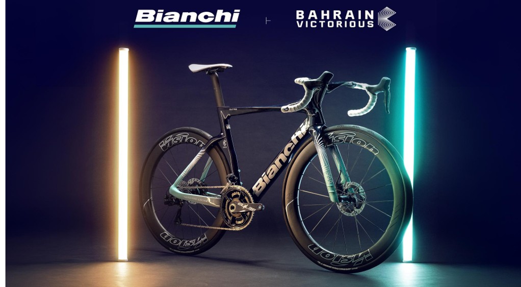 BIANCHI Novo Parceiro e Patrocinador Técnico da Equipe de Ciclismo BAHRAIN VICTORIOUS