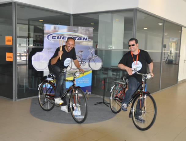 Hugo Danin e Sérgio Marques com a Guersan no Dia do Ritmo 2015