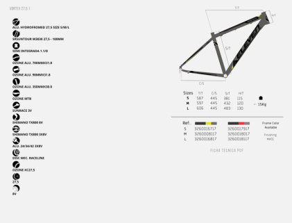 Specs ELEVEN Vortex 1.0 27,5"
