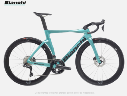 Bianchi ZN - Metallic Celeste/Black - full glossy