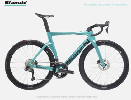 Bianchi Oltre ZN - Metallic Celeste/Black - full glossy